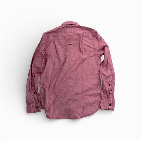 Hollister Men's Burgundy Button-Down Shirt - Picture 3 of 3